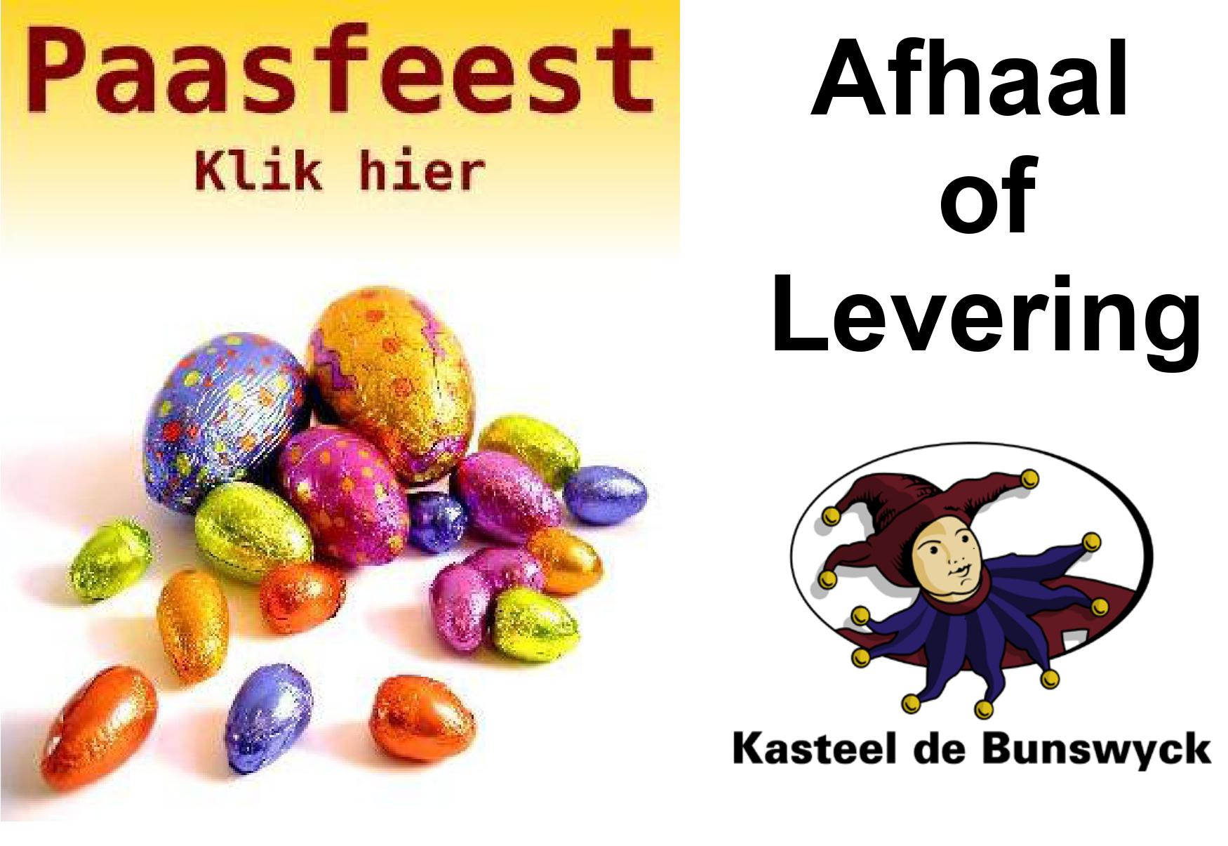 Paasfeest afhaal of levering